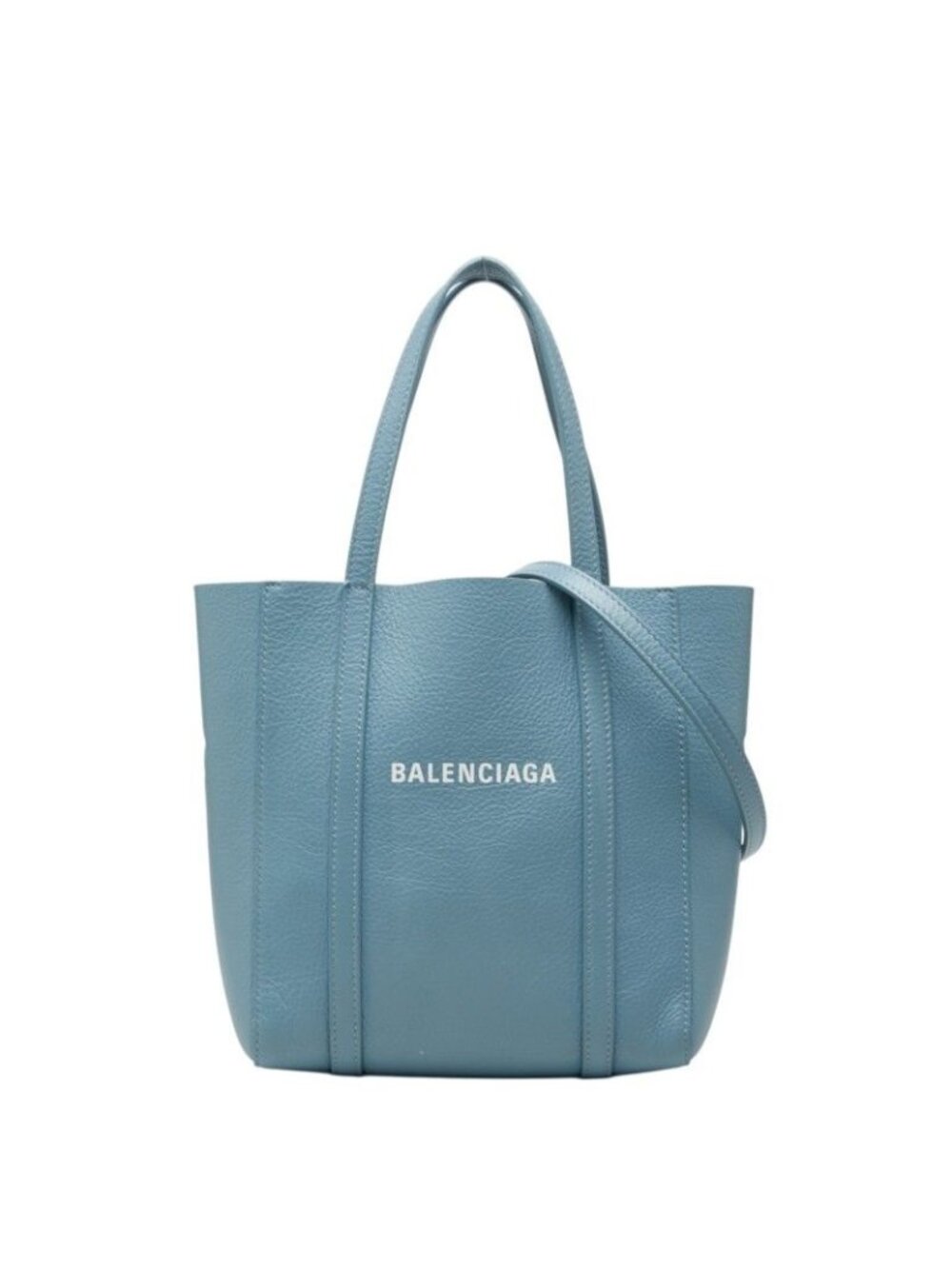 Balenciaga Everyday Tote XXS Shoulder Bag 2-Way Blue Leather